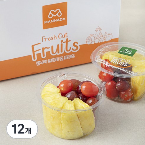 만나다 프레시 믹스 파인애플 포도 토마토, 250g, 4개입, 3개