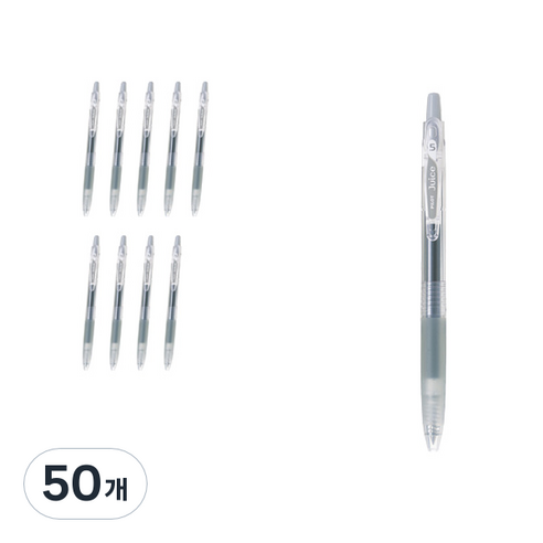 파이롯트 쥬스 젤잉크펜 0.7mm LJU-10F, 그레이, 50개
