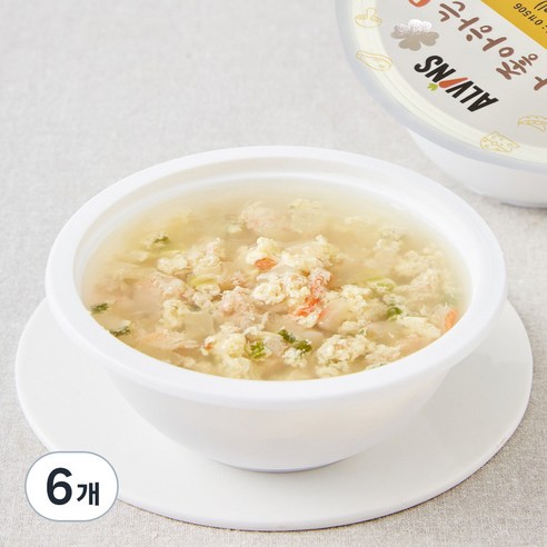 엘빈즈 대게살 계란국, 160g, 6개