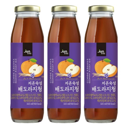 호재준 저온숙성 배도라지청, 325ml, 1개입, 3개