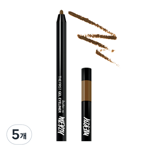 머지 더 퍼스트 젤 아이라이너 0.5g, G3 앰버 브론즈, 5개