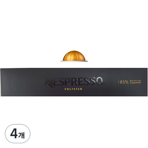 네스프레소 버츄오 볼테소 캡슐커피, 5.2g, 10개입, 4개