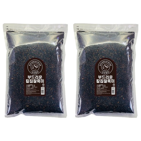 싱싱잡곡 부드러운 칼집 찰흑미, 3kg, 2개