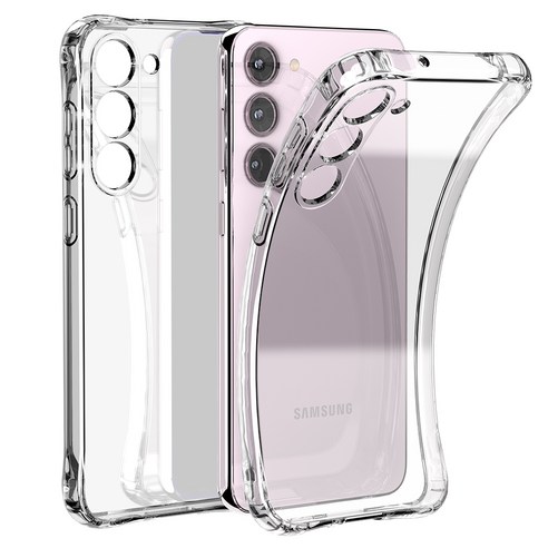 누아트 프로스트 풀 범퍼 투명 젤리 휴대폰 케이스 2p