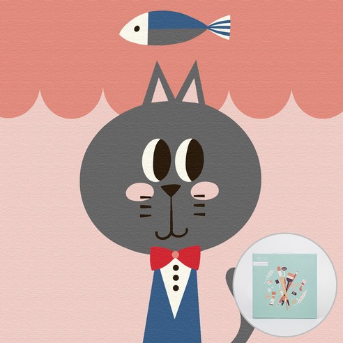 아트조이 명화그리기 20 x 20cm, 멋쟁이 고양이 제이크