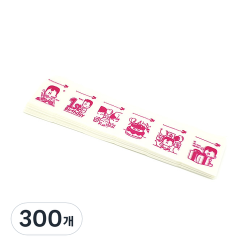 메디페이퍼 디자인 약포지 6포, 돌잔치(분홍), 300개