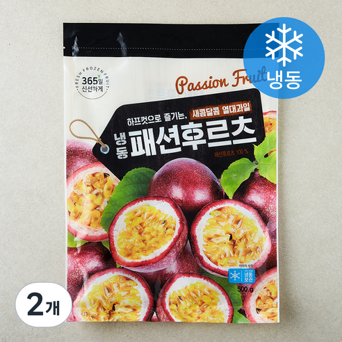 호재준 패션후르츠 하프컷 (냉동), 2개, 500g