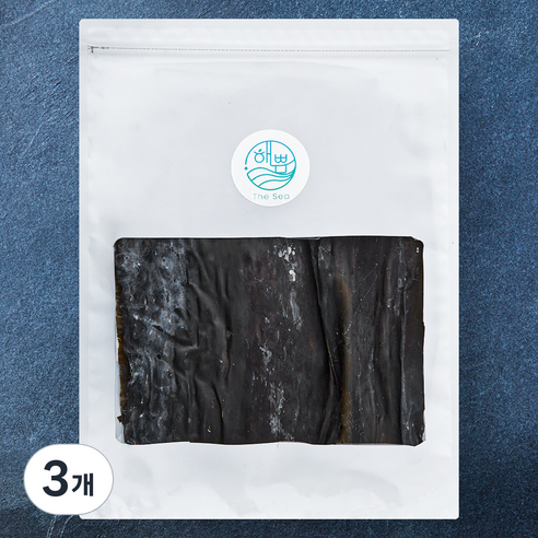 해쁨 청정바다 완도다시마, 3개, 100g