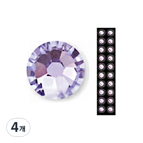 와사비네코 미미츠보 쥬얼리 귀지압패치 L 4.0mm 20p, 라벤더20pcs_L(4.0mm), 4개