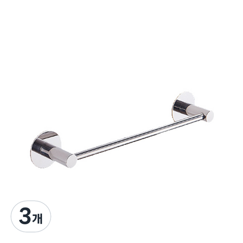 아리코 스테인레스 심플 수건 걸이 50cm, 3개