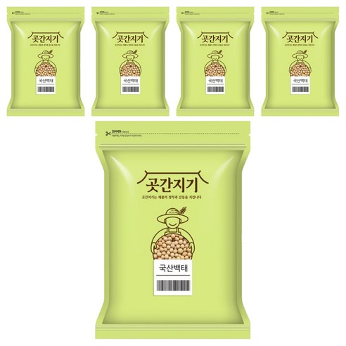 곳간지기 국산 백태, 1kg, 5개