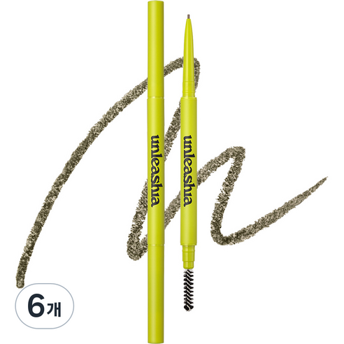 언리시아 셰이퍼 디파이닝 아이브로우 펜슬 0.025g, 6개, NO 1 오트밀 브라운