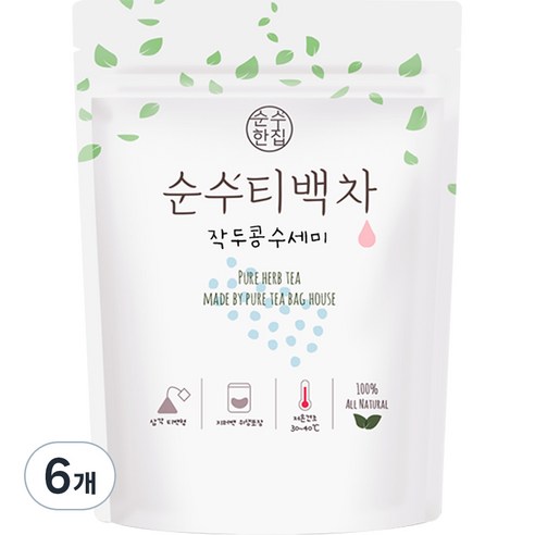 순수한집 작두콩수세미차 삼각티백, 1g, 50개입, 6개