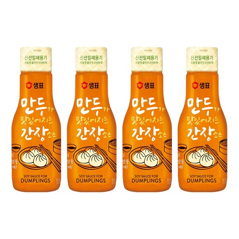 샘표 만두가 맛있어지는 간장소스, 200ml, 4개