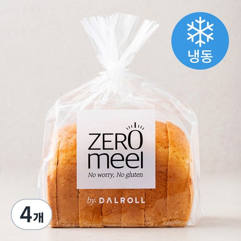 달롤 제로밀 글루텐프리 쌀 식빵 (냉동), 462g, 4개