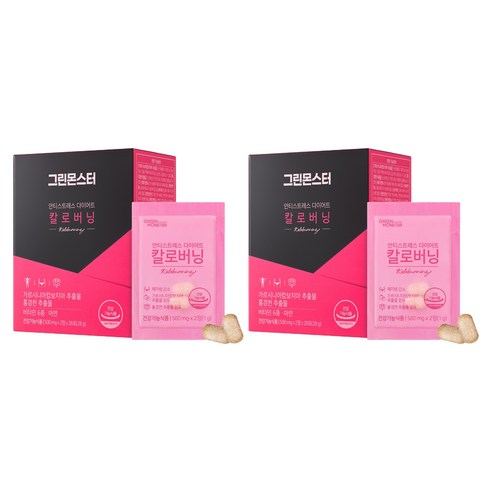 그린몬스터 안티스트레스 다이어트 칼로버닝, 28회분, 2개