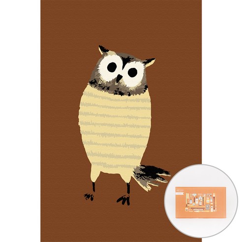 아트조이 DIY 명화그리기 10 x 15 cm, 부엉부엉이, 1개