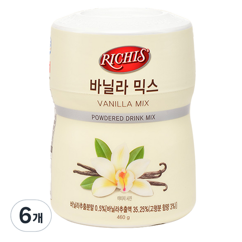 리치스 바닐라 믹스 분말, 460g, 6개, 1개입