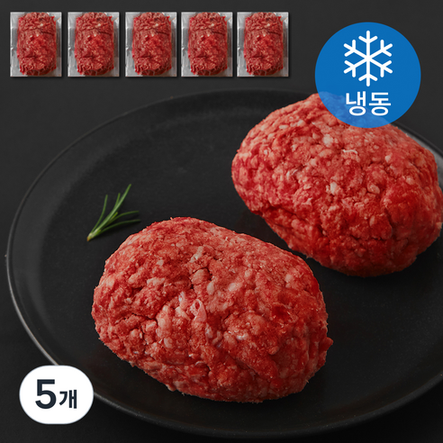 FRAVO 호주산 소고기 다짐육 5개입 (냉동), 5개, 1kg