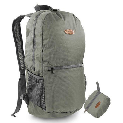 엑스피크 컴팩트 초경량 폴딩백팩 & 등산배낭 10L, 실버