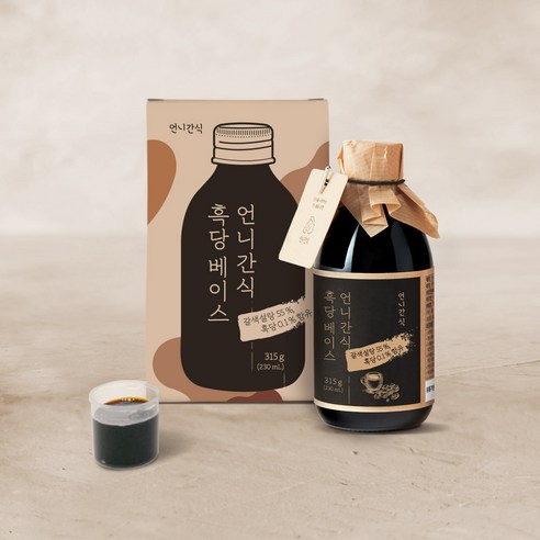 언니간식 흑당베이스, 315g, 1개