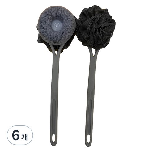 알로데 레이어드 꽃 바디 브러쉬, TYPE03 그레이, 6개, 1개입