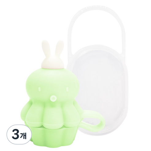 아가프라 문어 파우치캡, 라임, 3개, 라임