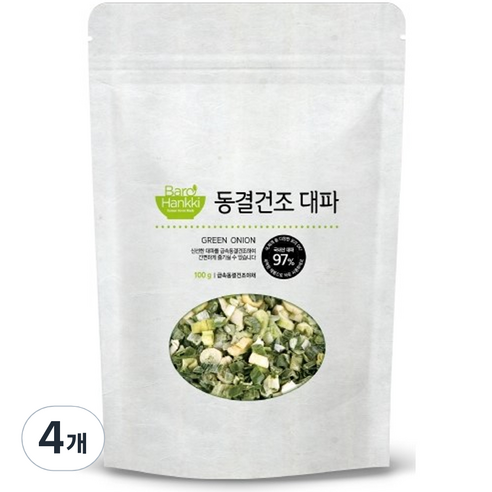 바로한끼 동결건조 대파, 100g, 4개