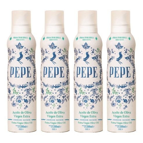 페페 엑스트라 버진 올리브오일 스프레이, 200ml, 4개