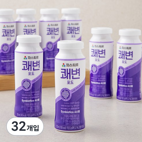 파스퇴르 쾌변 요구르트 포도, 150ml, 4개입, 8개