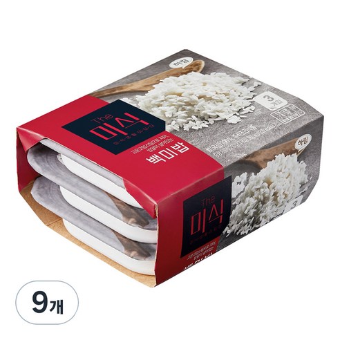 더미식 백미밥, 9개, 210g