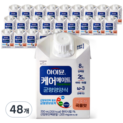 하이뮨 케어메이트 균형영양식, 200ml, 48개