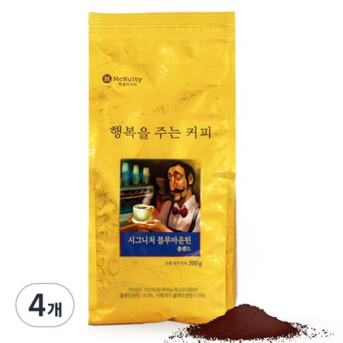 맥널티 자메이카 블루마운틴 블렌드 분쇄 원두커피, 핸드드립, 500g, 1개