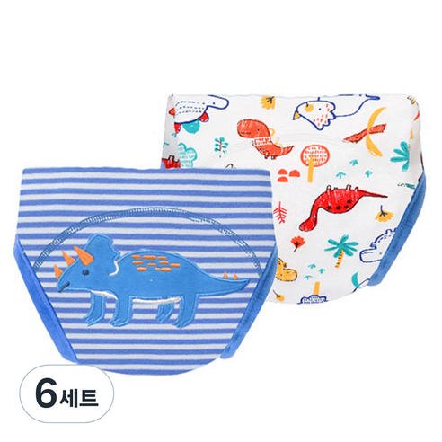 엠케이 순면 배변훈련팬티, F 코뿔소, 6세트