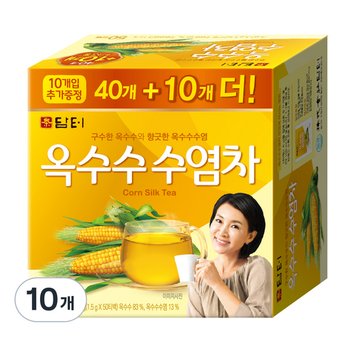 담터 옥수수 수염차, 75g, 10개