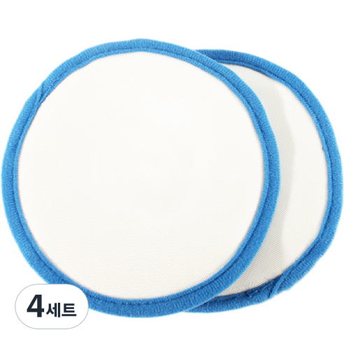 크린포유 원형 물걸레 청소포 전용패드 21cm 2p 세트, 4세트