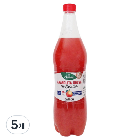 폴라라 치오스치 아란시아타 로싸 음료 레드오렌지, 5개, 950ml