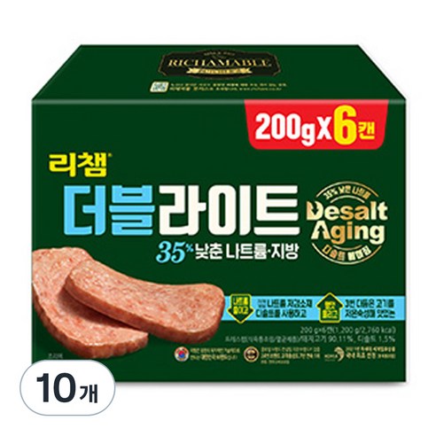 리챔 더블라이트, 600g, 10개