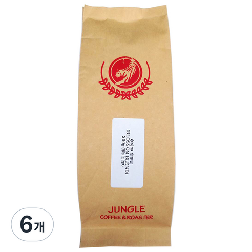정글인터내셔널 블로섬 블렌드 원두, 핸드드립, 200g, 6개