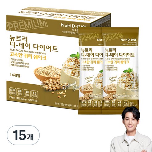 뉴트리디데이 다이어트 고소한 귀리 쉐이크 14p, 350g, 15개