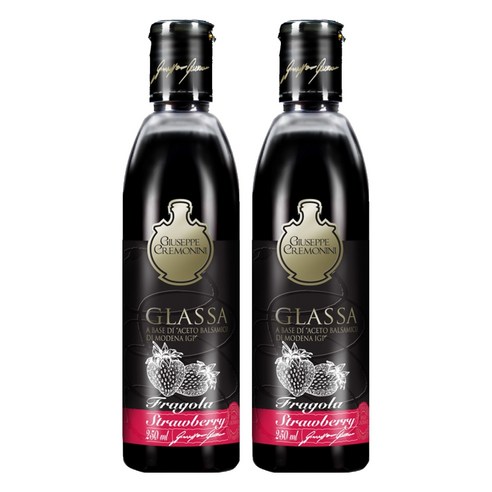 쥬세페크레모니니 스트로베리 발사믹 글레이즈, 250ml, 2개