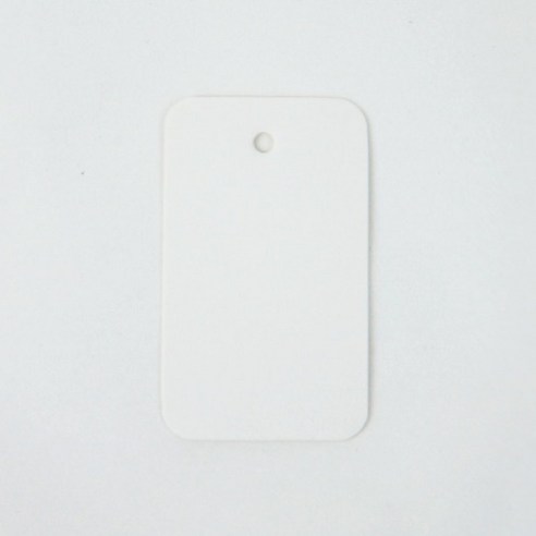 아이엔피 무지 라벨택 귀도리 3 x 5 cm, 화이트, 300개