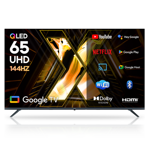 이노스 4K UHD QLED LED 구글 3.0 VRR 144Hz 스마트 TV 방문설치, 무타공 벽걸이형(추가비용발생), X65 QLED PRO, 165.1cm