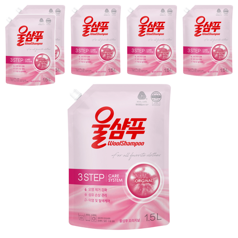 울샴푸 오리지널 리필, 1.5L, 6개