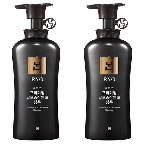 려 초의방 프리미엄 탈모증상완화 샴푸, 490ml, 2개