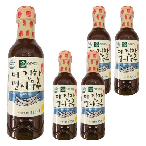 이엔푸드 더 진한 멸치육수, 470ml, 5개