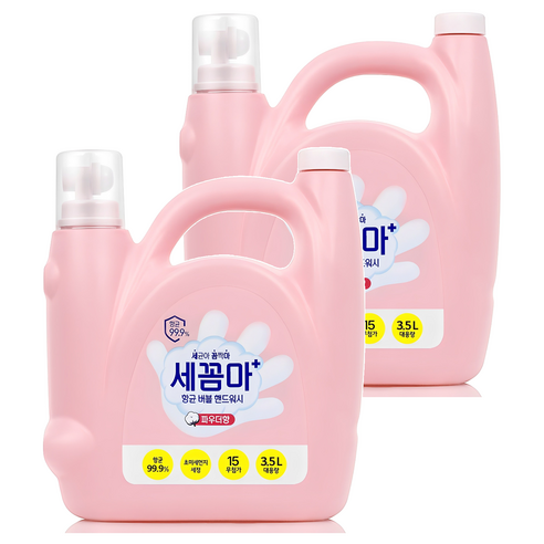 세균아꼼짝마 항균 버블 핸드워시 파우더향, 3.5L, 2개