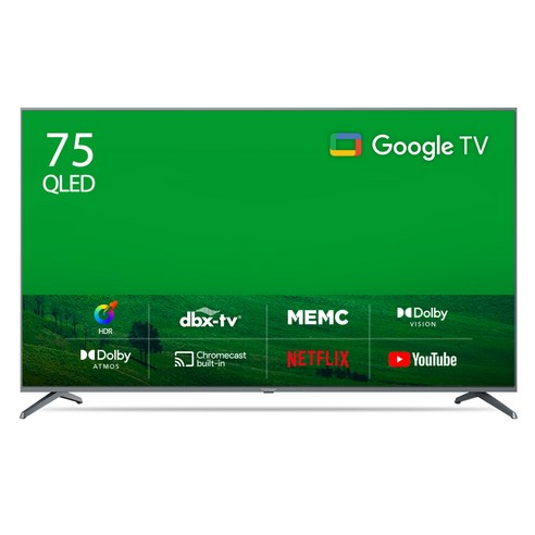 더함 4K UHD QLED Google Android TV, 190cm(75인치), UA751QLED VA SH 2023C1, 벽걸이형, 방문설치