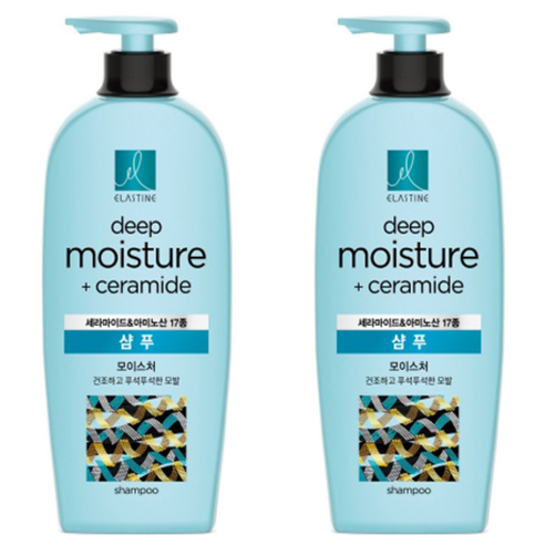 엘라스틴 세라마이드 모이스처 샴푸, 680ml, 2개