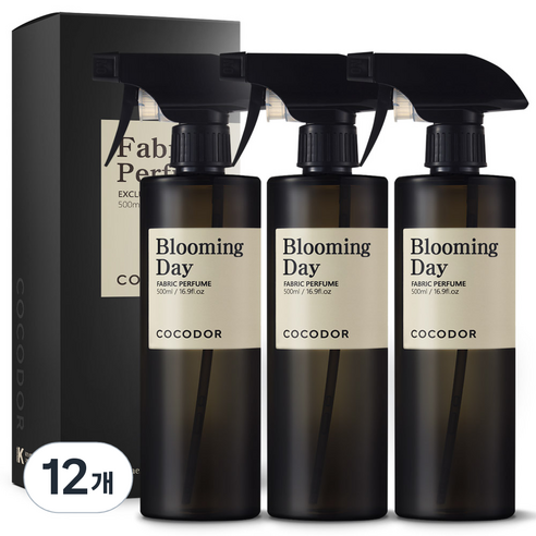 코코도르 룸 앤 패브릭 퍼퓸 섬유탈취제, 500ml, 12개, 블루밍 데이